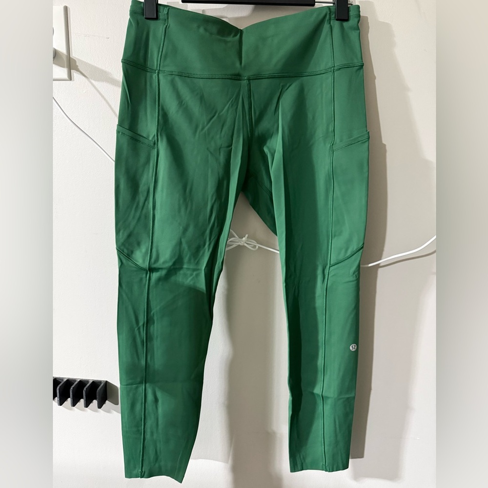Lululemon Fast & Free 25” Leggings, Green, Sz 10